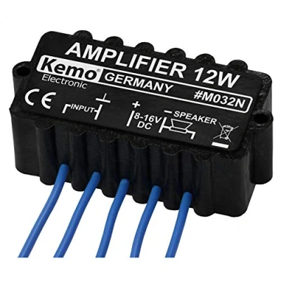 Immagine di Kemo M032N Amplificatore mono Componente sfuso 6 V/DC, 9 12 16 V/DC W 4 Ω