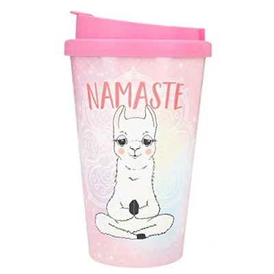 Immagine di Depesche 2180.036 Tazza in plastica con scritta, 350 ml, Namaste, multicolore