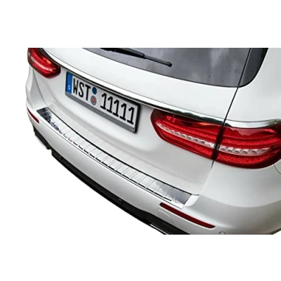Immagine di Recambo Protezione per paraurti in Acciaio Inox Cromato, Compatibile con Mercedes Classe E S213 Modello T dal 2016 qualità Premium