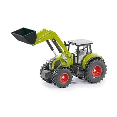 Immagine di SIKU 1979, Trattore Claas Axion 850 con caricatore frontale, 1:50, Metallo e Plastica, Verde, Benna mobile, Gancio di traino posteriore, Compatibile rimorchi della stessa scala grandezza