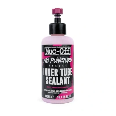 Immagine di Muc Off No Puncture Hassle Inner Tube Sealant, 300 ml Speciale Mastice per Camere d&#039;Aria Bicicletta Ripara Gomme Bici con Forature Fino a 4 mm