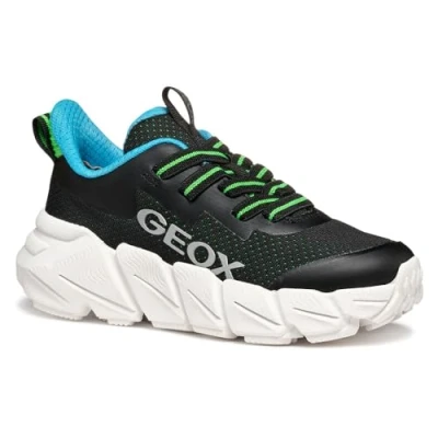 Immagine di Geox J FLEXYPER Fast Boy, Scarpe da Ginnastica, Black, 33 EU