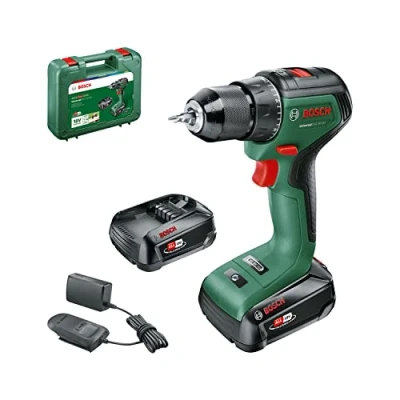 Immagine di Bosch Home and Garden UniversalDrill 18V 60 06039D7000 Trapano Avvitatore a batteria, batteria 18 V 2.0 Ah Li Ion senza caricatore