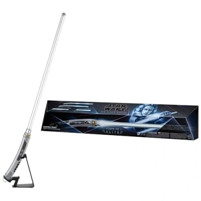 Immagine di Star Wars Hasbro The Black Series, Spada Laser Elettronica Force FX Elite di Ahsoka Tano, con luci a LED Nuova Generazione ed Effetti sonori, dai 14 Anni in su