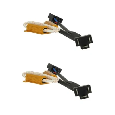 Immagine di A2ZWORLD 2pcs Filtro Portalampada con Doppia Resistenza 50W 5 Ohm Per Lampada Led H4, No Errore Warning Canceller