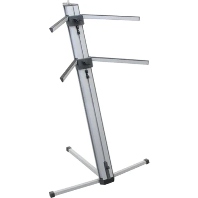 Immagine di Supporto tastiera Doppio Keyboard Classic Cantabile KS 100 Argento