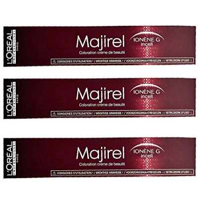 Immagine di Majirel L&#039;Oréal Confezione da 3 x 50 ml, colore biondo chiaro dorato