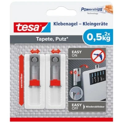 Immagine di tesa 77782 Piccolo dispositivo a chiodo regolabile Bianco Contenuto: 2 pz.