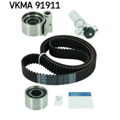 Immagine di SKF VKMA 91911 Kit cinghia di distribuzione 211 con ammortizzatore serraggio, Rullo tenditore profilo dente arrotondato LEXUS: RX I