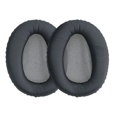Immagine di kwmobile 2x Cuscinetto Cuffie Compatibile con Sony WH CH700N Pad Cuscinetti Ricambio Over Ear Simil Pelle grigio scuro