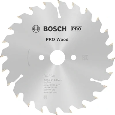 Immagine di Bosch Accessories Optiline 2608640592 Lama circolare in metallo duro 150 x 20 2.4 mm Numero di denti: 24 1 pz.