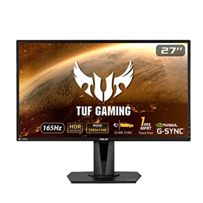 Immagine di Asus VG27AQ Monitor LED ERP G (A G) 68.6 cm (27 pollici) 2560 x 1440 Pixel 16:9 1 ms HDMI ™, DisplayPort, Cuffie (jack da 3,5 mm) IPS