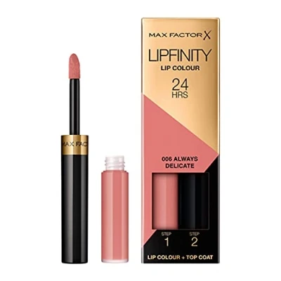 Immagine di Max Factor Lipfinity Rossetto liquido, Donna, Taglia: 2.3 ml, 6 always delicate