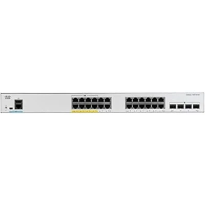 Immagine di Cisco Catalyst 1000 24FP 4G L Switch di rere a 24 porte PoE+ Gigabit Ethernet (GbE), budget PoE 370W, 4 uplink SFP+ da 1G, garanzia limitata vita con formula avanzata (C1000 L)