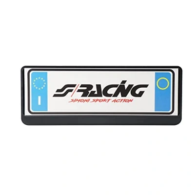 Immagine di Simoni Racing PTX/AN Portatarga Universale Anteriore, Supporto Targa Auto Standard EU Piastra per Targhe Auto, Nero