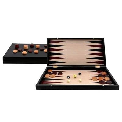 Immagine di Aquamarine Games Backgammon Black Series, Colore Nero, NO VALUE, CP033