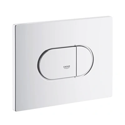 Immagine di Grohe 38858SH0 Arena Cosmopolitan Piastra Di Azionamento WC, Doppio Scarico, Bianco, Klassische Größe