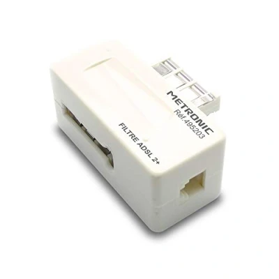 Immagine di Metronic 495203, Filtra ADSL 2+ presa RJ11 24 Mpbs