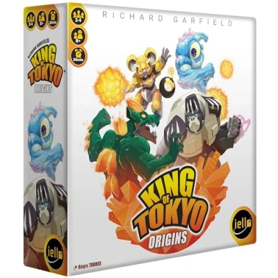 Immagine di IELLO: King of Tokyo: Origins Set di dadi e strategia per famiglie mostri da combattimento Robot Alieni 4 nuovi a partire 8 anni 2 giocatori