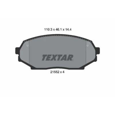 Immagine di TEXTAR 2155202 Kit pastiglie freno Non predisposto per contatto segnalazione usura MAZDA: MX 5 I