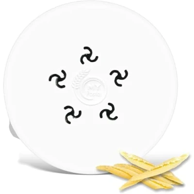 Immagine di MY pasta Trofie Accessori per pastamaker, fresca fatta a mano Inserto compatibile con Philips Pastamaker Advance Dischi da 8,4 mm Facile pulire (Trofie)