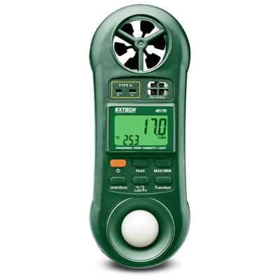 Immagine di Extech 45170 Termometro 100 +1300 C Sensore tipo K Misuratore ambientale multifunzione 4 in 1