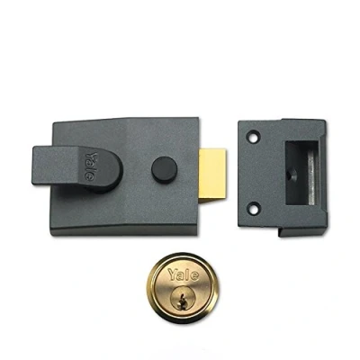 Immagine di Yale Locks, 89DMGPB, Chiavistello standard con cilindro in ottone, asse maniglia 60 mm
