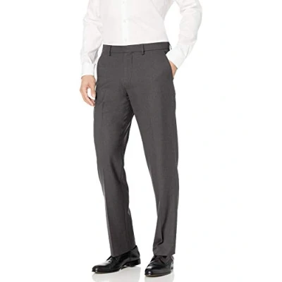 Immagine di Amazon Essentials Pantaloni da Abito Elasticizzati Antipiega vestibilità Classica Uomo, Carbone, 33W / 34L