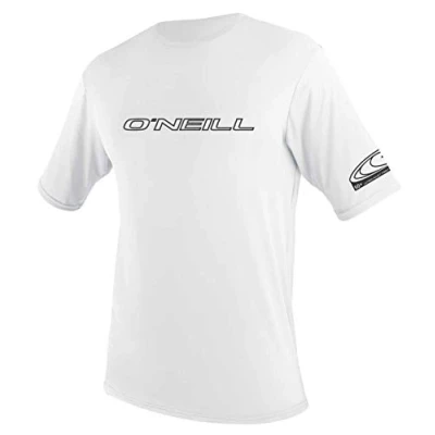 Immagine di O&#039;Neill UV Schutz Basic Skins S/S Crew, Gilet Rash Uomo, Bianco, M
