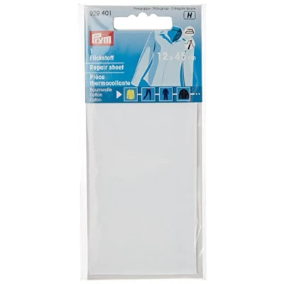 Immagine di Prym Consu Foglio di Riparazione Termoadesivo, Cotton, Bianco, 11.81x3.94 White 1 Piece, 5 unità