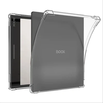 Immagine di GIOPUEY Cover per Boox Tablet Go Color 7, Scocca posteriore in TPU morbido, Copertura sottile, Protezione Airbag, Custodia Compatibile con 7 trasparente