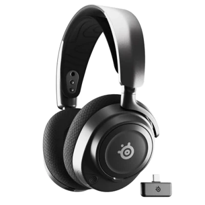 Immagine di Steelseries Arctis Nova 7 Gaming Cuffie Over Ear Bluetooth, Senza fili (via radio) Stereo Nero Riduzione del rumore microfono headset con microfono,