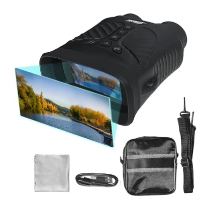Immagine di Technaxx TX 257, binocolo per la visione notturna, Occhiali di notturna Video FullHD 1080p, foto 40MP, ingrandimento ottico 4x, zoom digitale 8x e illuminazione LED a raggi infrarossi