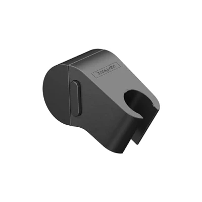 Immagine di hansgrohe WallStoris 27917670 Supporto per soffione doccia moderno, colore: Nero opaco