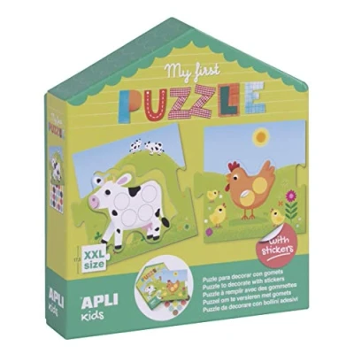 Immagine di Apli Kids My First Animali Puzzle con Gomets, Multicolore, M, 17656