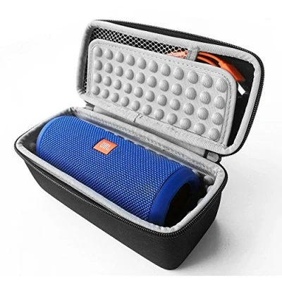 Immagine di Fututech custodia protettiva per JBL Flip 5/4/3 Bose SoundLink Mini Logitech Boom UE di protezione altoparlante Bluetooth durevole antiurto (fodera grigia)