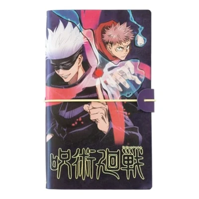 Immagine di Grupo Erik: Taccuino da viaggio Jujutsu Kaisen Travel Journal in pelle sintentica con 2 quaderni, porta tessere e tasca espandibile, 19,6 x 12 cm, Gadget