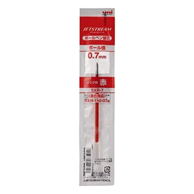 Immagine di Uni sxr 7 JETSTREAM Ballpoint Pen refill 0.7 mm rosso 10 set