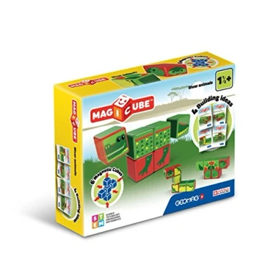 Immagine di Geomag River Animals Magicube Giochi Preziosi Gioco di Costruzione con Cubetti Magnetici, Multicolore, PF.331.133.00