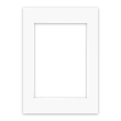 Immagine di nielsen Conservation Passepartout 1,5 mm, formato esterno 59,4x84,1 cm (DIN A1) per immagini DIN A2, bianco puro chiaro liscio