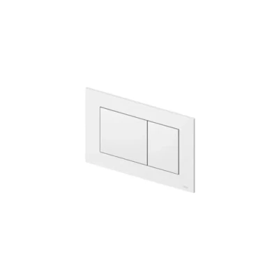 Immagine di TECE 100300 Now 9240400 Placca di Comando per WC (Colore Bianco, Tecnologia a Due volumi, Utilizzabile dall&#039;alto e dal Davanti)