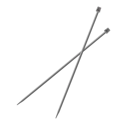 Immagine di Vogueing, set di ferri da maglia a punta singola 35 cm, classici in alluminio, per lavori maglia, realizzati mano, strumenti fai te (5 mm)