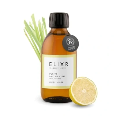 Immagine di ELIXR PURITY I Collutorio ayurvedico a base di oli essenziali Limone e olio citronella Cosmetici naturali certificati 200 ml