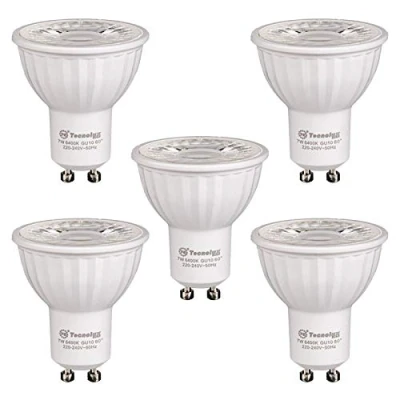 Immagine di Lampadina LED GU10 7 W 560 lumen 6400 K luce fredda (5 unità) Título