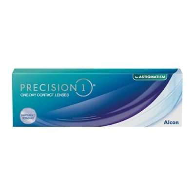 Immagine di PRECISION 1 Toric Lenti a Contato Giornaliere, 30 Lenti, BC 8.5 mm, DIA 14.5 CYL 1.25, Asse 010, +0.50 Diopt