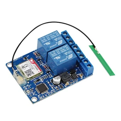 Immagine di Aihasd Modulo relè a 2 canale SMS GSM Telecomando Interruttore SIM800C STM32F103CBT6 per Pompa di ossigeno effetto serra