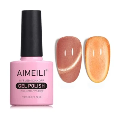 Immagine di AIMEILI 10ML Cat Eye Nail Gel Polish Smalto per Unghie in UV LED Soak Off Manicure Colorati Smalti Semipermente Magnetico 724