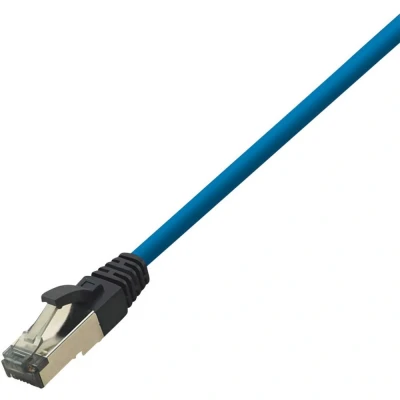 Immagine di LogiLink CQ8036S RJ45 cavo di rete, patch CAT 8.1 S/FTP 1.00 m Blu Privo alogeni 1 pz.
