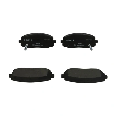 Immagine di DELPHI LP1933 Kit pastiglie freno con segnalatore acustico usura lamierino anticigolío senza accessori HYUNDAI: i20 I Hatchback, i10
