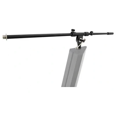 Immagine di Pronomic Asta microfonica compatibile con supporto tastiera KS 100 (asta del microfono collegabile, robusta costruzione in metallo, estensibile), colore: nero